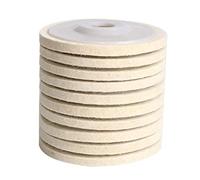 DUO ER 2/5 / 10pcs 4.5X 7/8 Pulgadas de Fieltro de Lana Pulido Rueda Flap Disc Buffing Pad for 115mm Amoladora Angular for Metal Pulido (Color : 10pcs)
