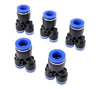 DUO ER 5 unids/Lote 3 vía Reductor neumático Y Union tee tee Conectores OD Reduciendo un Tubo de Aire neumático Desigual Accesorios de Juntas rápidas (Color : 12mm to 8mm)