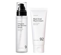 Dúo Esenciales K-Beauty: TOSOWOONG Crema Snail Mucin y Sérum Péptido para Mayor Humedad y Elasticidad