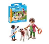 DUO FERMIERE ET ENFANT + VEAU PLAYMOBIL PLL71803