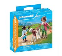 Duo fermiere et enfant + veau playmobil pll71803