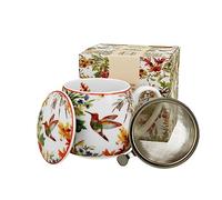 DUO FLORAL Linnea - Vaso para té (430 ml, porcelana)