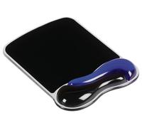 Dúo Gel Wave Ergonómico Alfombrilla de Ratón, Azul/Negro - 62401