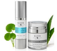 Dúo Hidratante Anti-Edad Kleem Organics - Crema de Retinol & Suero de Ácido Hialurónico | Reafirma, Suaviza e Hidrata Profundamente | Reduce Arrugas, Mejora Textura y Devuelve la Luminosidad