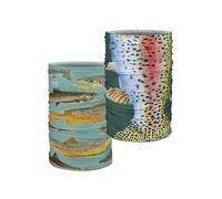 Dúo Pack BUFF® Braga de cuello Fishing Activity CoolNet UV® Abachar Trout Estampada y CoolNet UV® Rainbow Multi Talla única Adulto