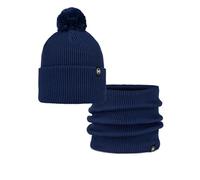 Dúo Pack BUFF® Knitted Gorro Renvi Midnight Azul y Knitted & Fleece Braga de cuello Renvi Midnight Azul Talla única Adulto