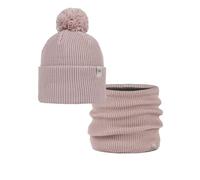 Dúo Pack BUFF® Knitted Gorro Renvi Rosewood Rosa y Knitted & Fleece Braga de cuello Renvi Rosewood Rosa Talla única Adulto