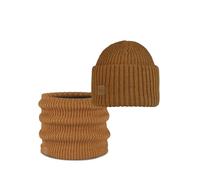 Dúo Pack BUFF® Knitted Gorro Rutger Copper Marron y Knitted & Fleece Braga de cuello Rutger Copper Marron Talla única Adulto