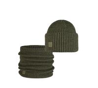 Dúo Pack BUFF® Knitted Gorro Rutger Silversage Verde y Knitted & Fleece Braga de cuello Rutger Silversage Verde Talla única Adulto