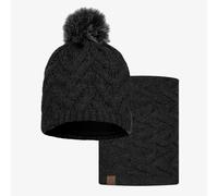 Dúo Pack Knitted & Fleece Band Gorro Caryn Graphite Negro y Knitted & Fleece Braga de cuello Caryn Graphite Talla única Adulto