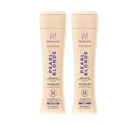 DUO Pack NAISSANT Perla Beige | Champú + Matizador (300mL c/u) | Neutraliza tonos cobrizos | Nutre y da brillo | Ácido hialurónico, colágeno y biotina | Sin sulfatos ni parabenos