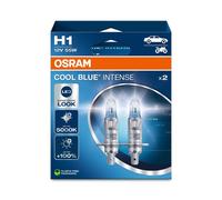 Duo Pack OSRAM H1 HALÓGENA 12V 55W P14.5s Cool Blue INTENSE NextGen. 5000K +100%