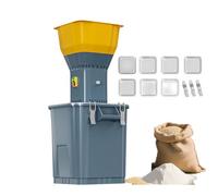 Duo pesado 1300W Molino de grano eléctrico, 19000RPM Grider de maíz con 7 tamauilantes de acero inoxidable para uso de la granja en casa, Alta Velocidad de la Feura de Febrero Mezcla de 30L Capacidad