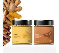 Dúo Premium de Canela Ceylan y Cúrcuma en Polvo: Especias Molidas Totalmente Naturales para Leche Dorada, Repostería Curris ¡un Básico Cocina!