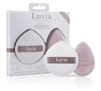 Duo Puff Kit Elegance/Candy - Luvia Cosmetics the Puffys, Powder Puff y esponja cosmética de doble cara, pompones de polvo profesionales para texturas líquidas y polvos