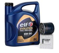 Duo Servicio - Elf Evolution Full Tech 5W-30 5 lts + Filtro aceite Original 152089599