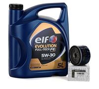 Duo Servicio - Elf Evolution Full Tech 5W-30 5 lts + Filtro aceite Original 8200768913
