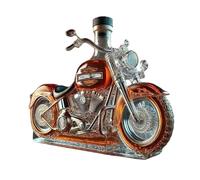 DUOAZJL Botella decantadora de Whisky de 300 ml, Estatua artística, Botella de Whisky con Forma de Motocicleta 3D, Botellas de Vino vacías Creativas para almacenar licores
