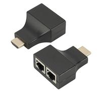 DUOBAGMA 1 par 1080P HDMI Dual RJ45 CAT5E CAT6 UTP LAN Ethernet HDMI Extender Repetidor Cable Extender a 30 m para HDTV HDPC