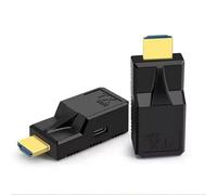 DUOBAGMA Extensor HDMI de 60 m a través de un solo cable Rj45 Cat6 1080P HDMI Ethernet Extender Video Transmisor Adaptador para PC Loptop HDTV Monitor