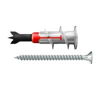 Duoblade Set de tacos para cartón yeso S con tornillos (Longitud taco: 44 mm, Con tornillos, Nylon, 6 ud.)