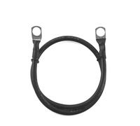 DUOCAI Cable de Silicona inversor de batería 3AWG con Terminal M6 M8 M10, Cables eléctricos Negros y Rojos for Motores UPS solares de Motocicletas y Coches RV(Black 3AWG,M10-M10_50CM)