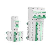DUOCARA DC Mcb - Interruptor fotovoltaico de 250 V, 500 V, 750 V, 1000 V, 1/2/3/4 polos, interruptor de circuito solar para DC 16a 32a 50a 100a 125a