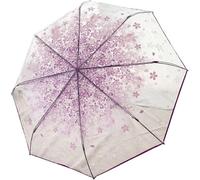 DUOHNBM Paraguas ligero de burbujas transparente para mujer, paraguas plegable para decoración de fiestas al aire libre, violeta