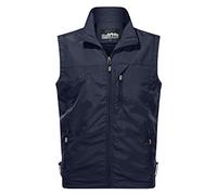 Duohropke Chaleco para hombre chaleco acolchado chaleco exterior con capucha chaleco de trabajo ligero funcional con muchos bolsillos chaleco de pescador caza senderismo chaqueta sin mangas camping