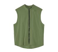 Duohropke Chaleco para hombre, chaleco para correr, chaleco de forro polar, chaleco acolchado para exteriores, chaleco de trabajo, chaleco impermeable para ocio, softshell, chaqueta de forro polar sin