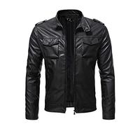 Duohropke Chaqueta de motociclista para hombre, impermeable, cortavientos, con protecciones, para scooter, motociclistas, Touring, L