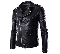 Duohropke Chaqueta de motorista para hombre, impermeable, cortavientos, con protectores, para scooter, motero, Touring, 03 negro., XL