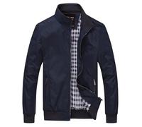 Duohropke Chaqueta universitaria para hombre, chaqueta delgada estilo blouson, chaqueta de primavera y verano, chaqueta casual de entretiempo, chaqueta ligera estilo piloto, chaqueta de otoño