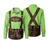 Duohropke Oktoberfest - Camiseta para mujer, estilo bávaro, camiseta tradicional bávara, camiseta tradicional bávara para Múnich Baviera, 01 verde., M