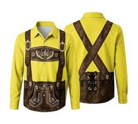 Duohropke Oktoberfest - Camiseta para mujer, estilo bávaro, camiseta tradicional bávara, camiseta tradicional bávara para Múnich Baviera, 01 amarillo., XL
