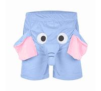 Duohropke Pantalones de pijama para hombre, divertidos, elefantes, couple, volando, elefante con trompa, ropa de dormir divertida, pantalones térmicos para el tiempo libre, azul claro, L