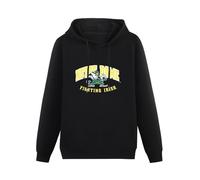 DUOJIMEI Notre Dame Fighting Irish - Sudadera con capucha para hombre, estilo vintage de los años 90, manga larga, Negro, XL