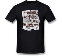DUOJIMEI Silent Hill - Camiseta de manga corta para hombre, 100 % algodón, diseño con texto en inglés "There was A Hole Here It S Gone Now", Negro, M