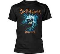DUOJIMEI Six Feet Under Haunted - Camiseta personalizada negra para hombre, Negro, L