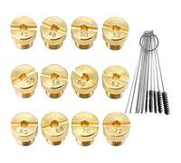 DUOJIN 12 piezas boquillas principales de 5 mm para carburador DELLORTO SHA Boquilla principal PHBG AD/DS Carburador de carreras para motores de moto-scooter bajo 75 caudal con agujas de limpieza