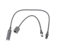 Duokon 2 Piezas Adaptador Satélite RJ45 Conector Ethernet de Cobre de Goma 1200Mbps IP68 Extensión Plug and Play Impermeable para Satélite Rectangular Gen3 V3
