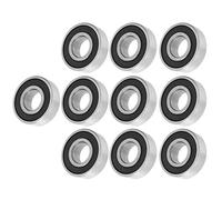 Duokon 6202 RS Rodamiento de Bolas, Rodamiento de Acero Rígido de Bolas 15 Mm ID 35 Mm OD, Paquete de 10 para Transmisión Motor Caja de Cambios Maquinaria Agrícola con Estructura Simple
