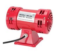 Duokon Alarma de Motor Eléctrico 135 DB Sirena de Sonido Continuo de Doble Vía AC 220 V MS-490 con Aleación de Aluminio Resistente a la Corrosión para Sistemas de Advertencia de Seguridad