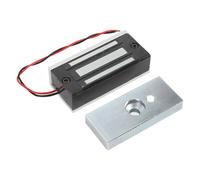Duokon Cerradura de Puerta Magnética Cerradura Electromagnética de Aleación de Aluminio 12 V 24 V 60 Kg Fuerza de Retención Modo NC Fácil Instalación para de Control de Acceso Puerta de Oficina en
