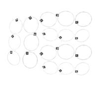 Duokon Cuerdas para Guitarra Clásica Juego de Repuesto de Nailon Entorchado Plateado 3 Juegos 18 Piezas Tono Estable para Practicantes de Guitarra Clásica Acústica y Encordado Diario (NX36)