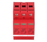 Duokon Dispositivo de Protección contra Sobretensiones de CC Protector de Caja Combinadora de PC DC1000V 40KA Montaje en Riel con Ventana de Estado IP20 Respuesta Rápida para Caja de Distribución (3P)