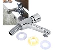 Duokon Faucet - Grifo para fregadero, baño Ktchen, baño de cromo, temporizador de cierre automático, lavabo, grifo para fregadero