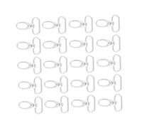 Duokon Ganchos Giratorios de Aleación de Zinc, Cierres de Garra de Langosta, 20 Piezas, 20 Mm, 25 Mm, 32, 38, para Cordón, Llavero, Anillos, Bolso, Etiqueta, Fabricación de Joyas y Manualidades