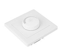 Duokon Interruptor de Control de Velocidad, Panel ABS Perilla del Controlador de Velocidad del Ventilador 86 X 86 Mm 100 W, Estructura de Placa de Acero Fácil Instalación para Ventiladores