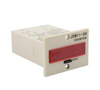 Duokon JDM11 Contador Electrónico de 6 Dígitos CC 12 V Pantalla LCD de Plástico 0 a 999999 Restablecimiento Manual Conteo de Señal de Baja Potencia para Aplicaciones de Interruptor de relé de (DC36V)